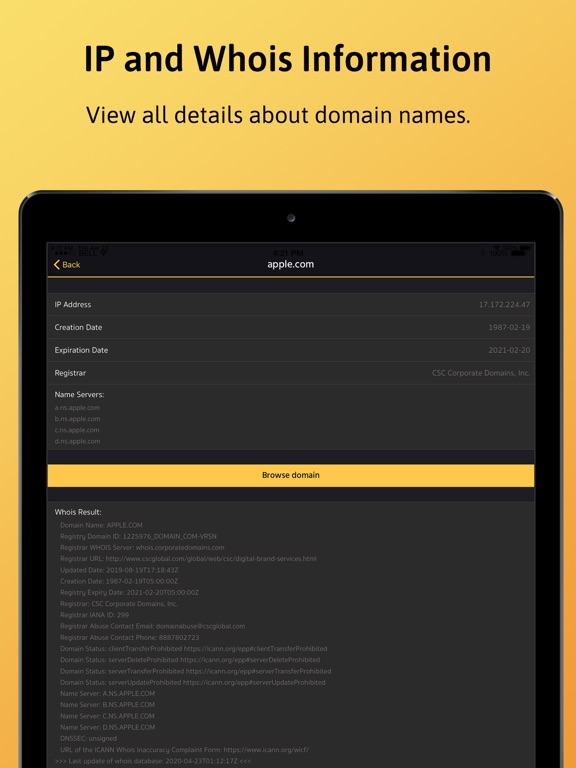 Screenshot #5 pour Whois Assistant - Domain Whois