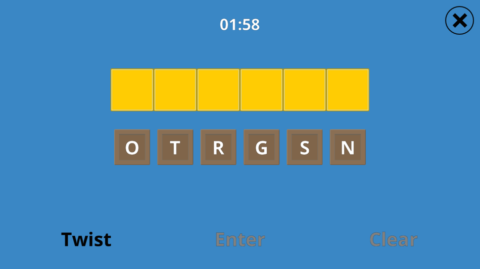 #1. Word Twist Touch (iOS) By: Kevin White