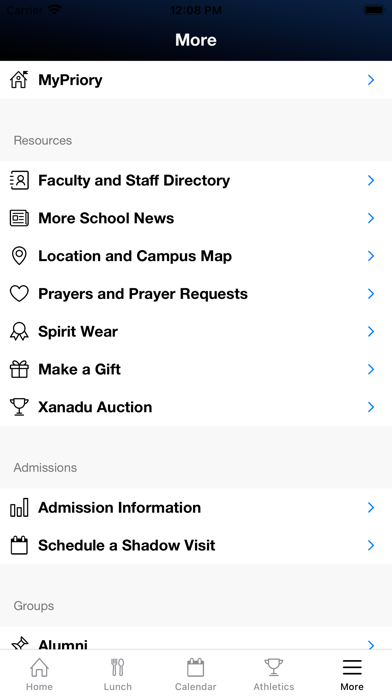 Saint Louis Priory School Screenshot