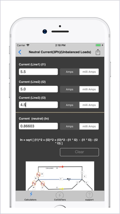 Electrical Calculator lite screenshot-5