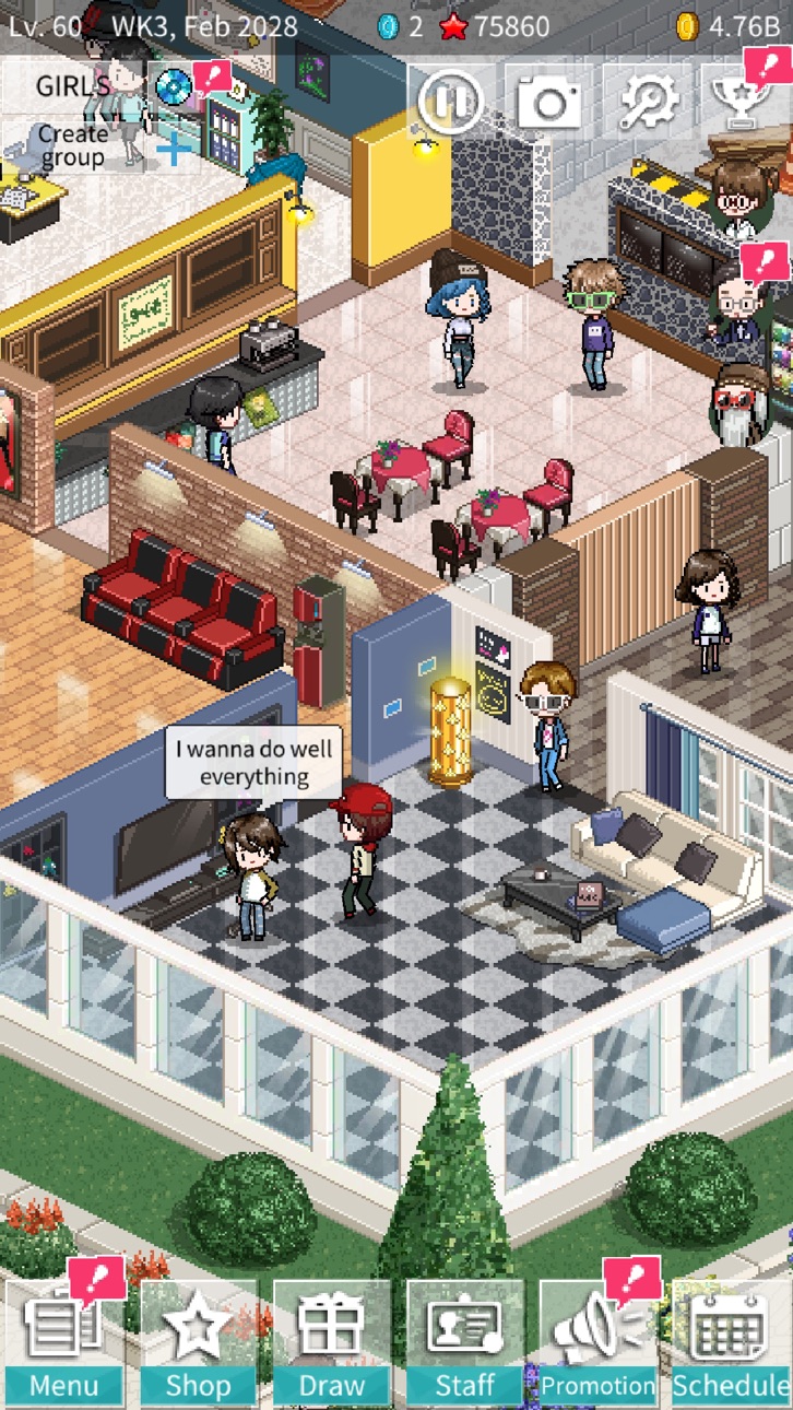 K-POP Idol Producer iOS Mod IPA screenshot 7 - iOS game interface