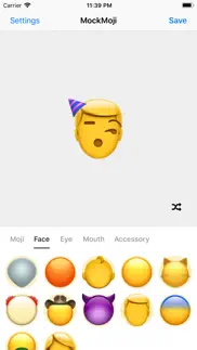 mockmoji:custom emoji &kaomoji iphone screenshot 2