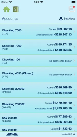 M C Bank Mobile Business screenshot 4