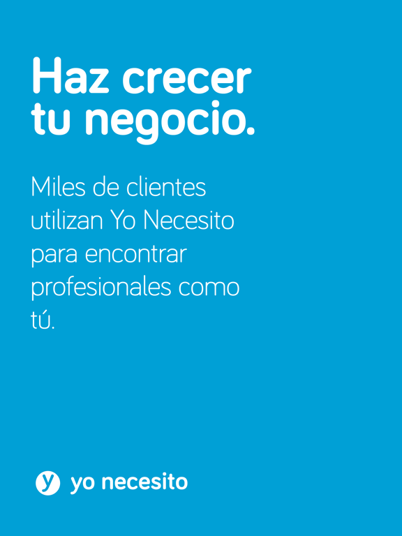 Yo Necesito iPad screenshot 1 - Business app