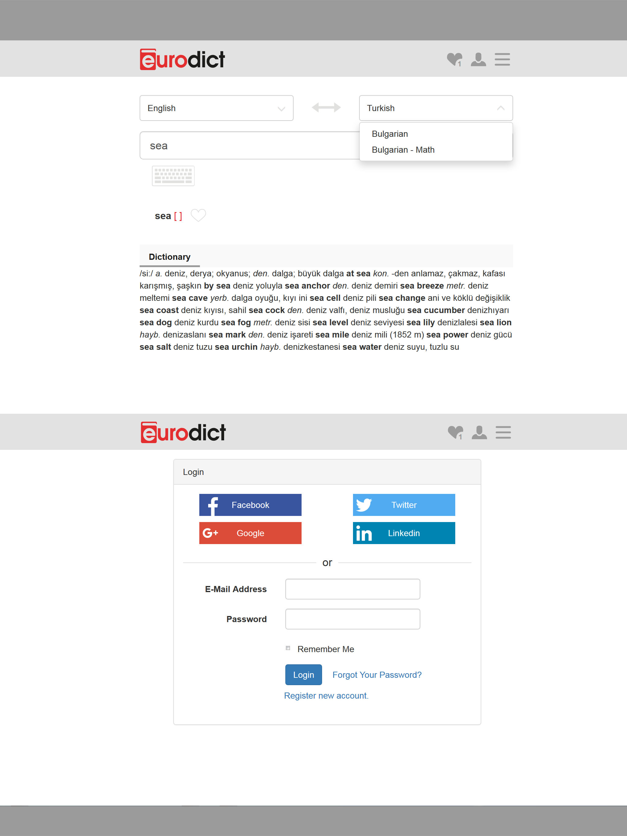 EuroDict Dictionary