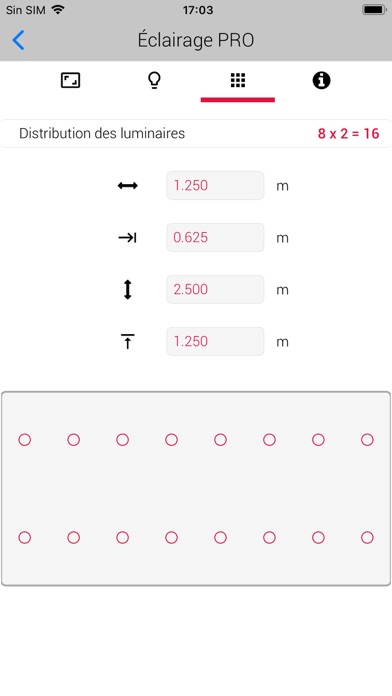 Screenshot #2 pour Calcul de l'éclairage Pro