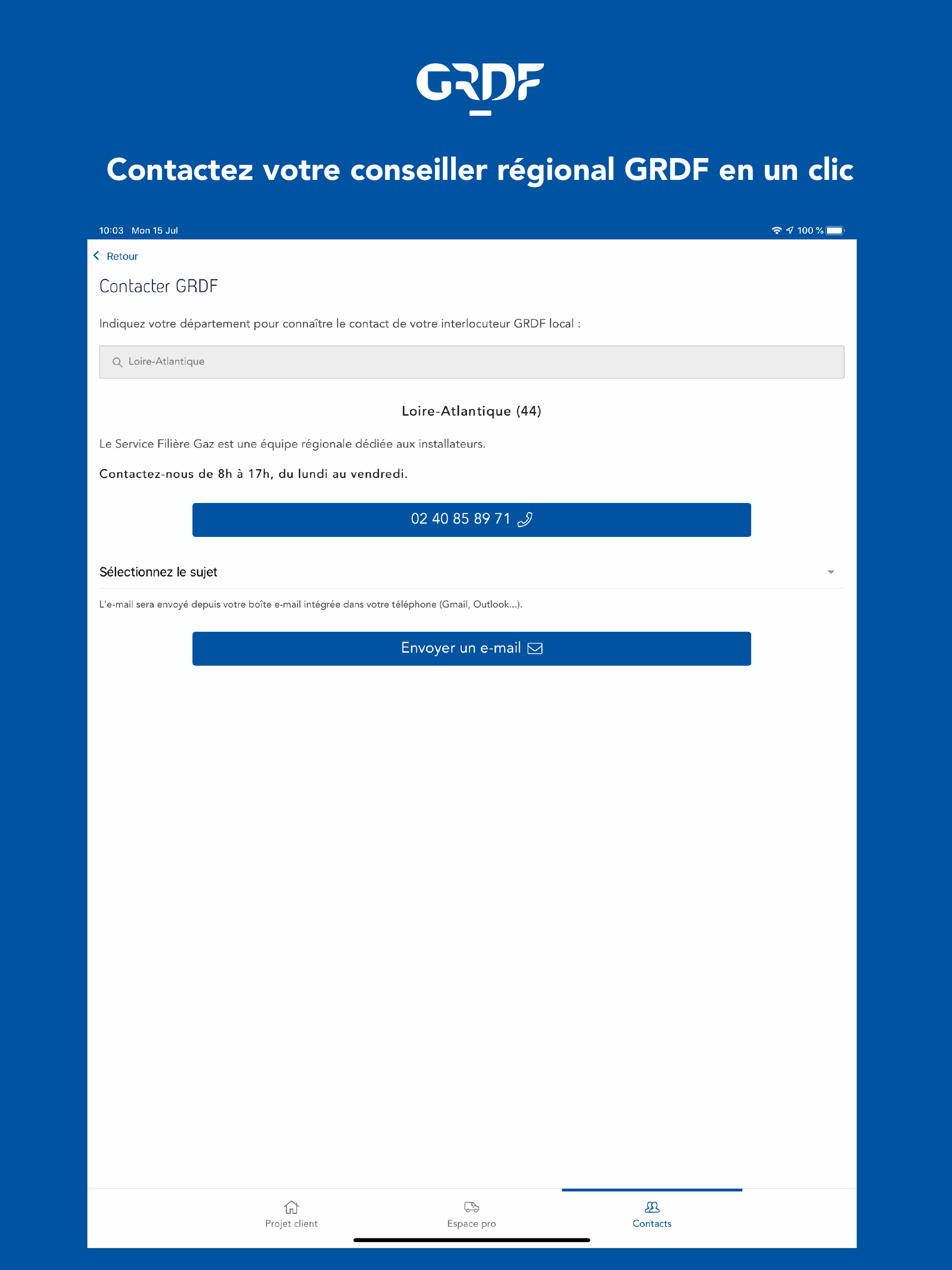 GRDF Pros du gaz