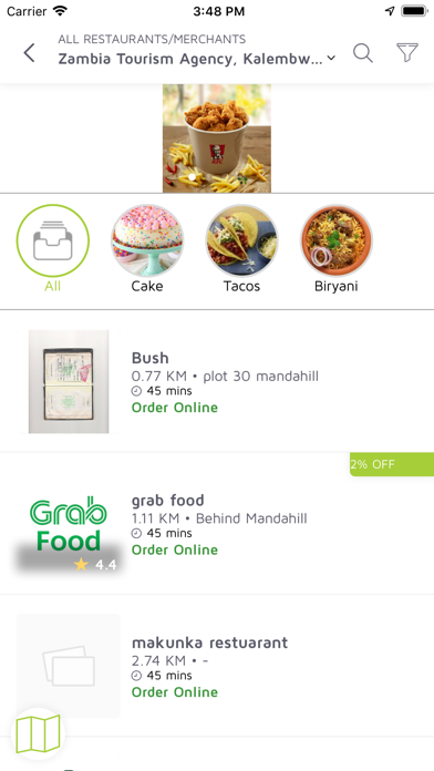 Ulendo eats Screenshot