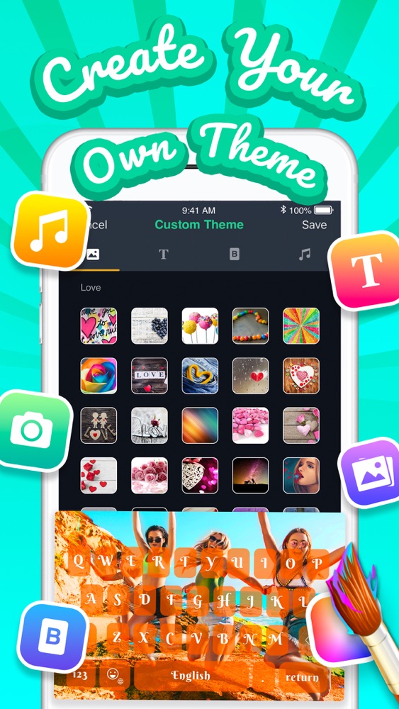 Kika Keyboard - Themes Emojis App for iPhone - Free 