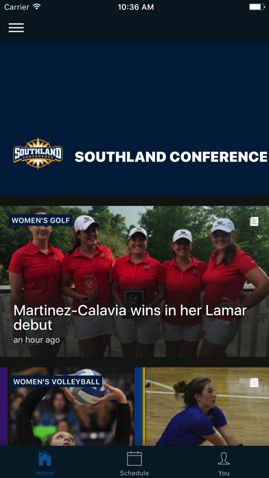 Southland Conference Screenshot