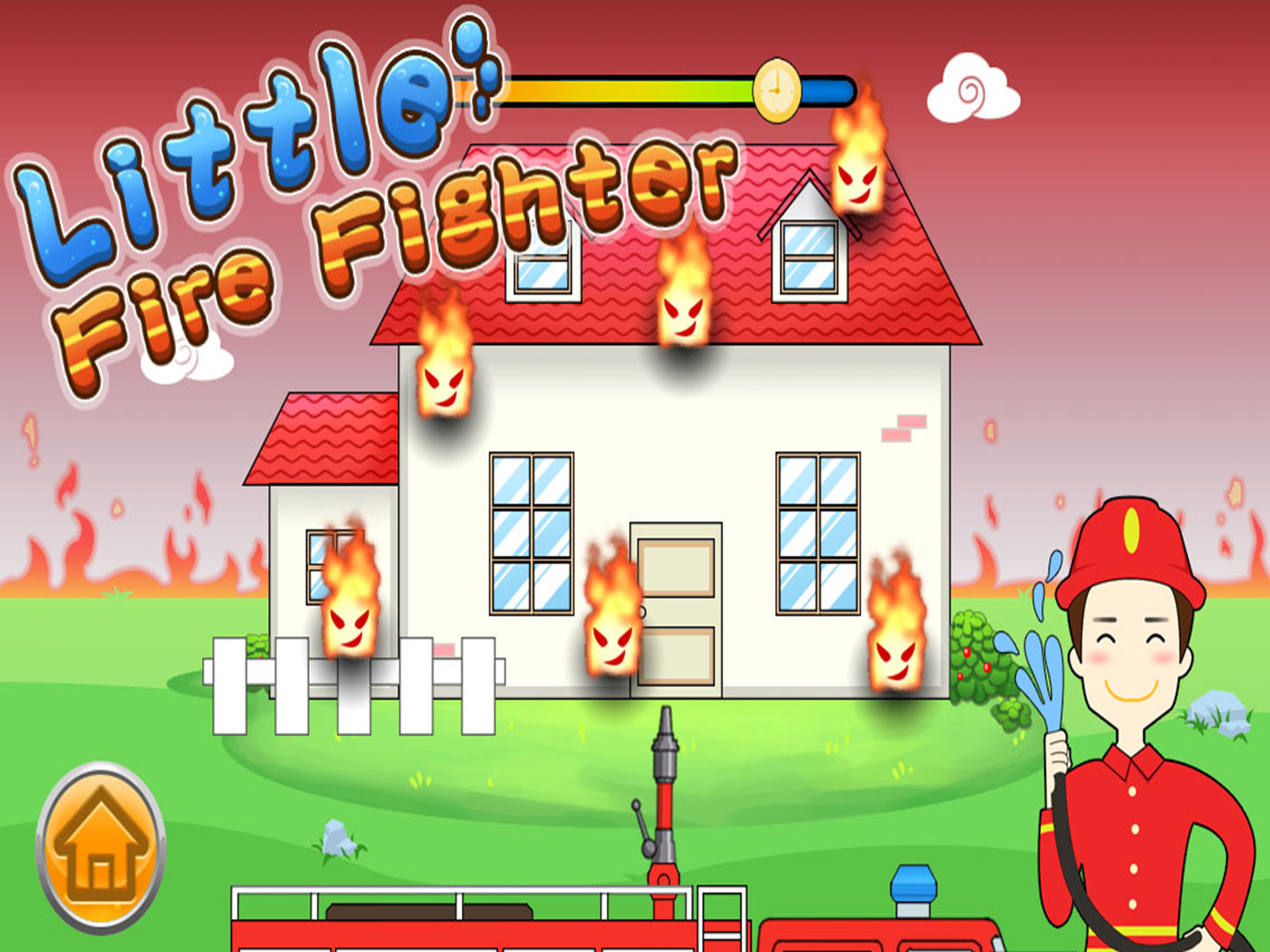 Little Firefighter rescue game