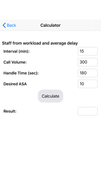 Screenshot #3 pour Call Center Calculators