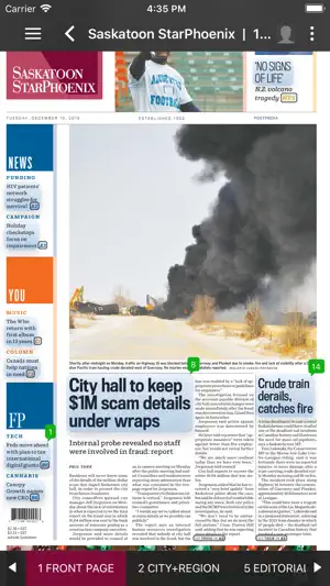 The StarPhoenix ePaper screenshot 1