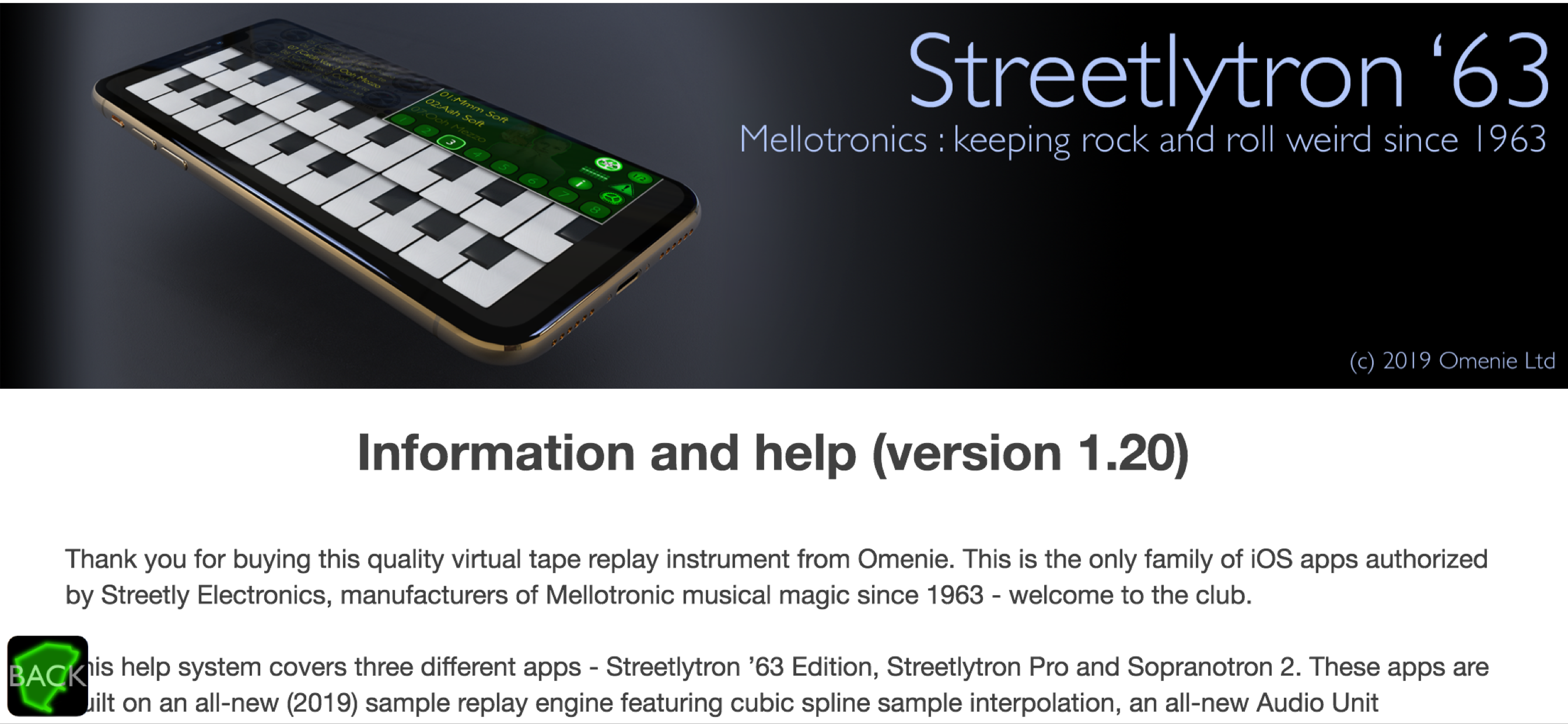 Mellotronics Streetlytron '63