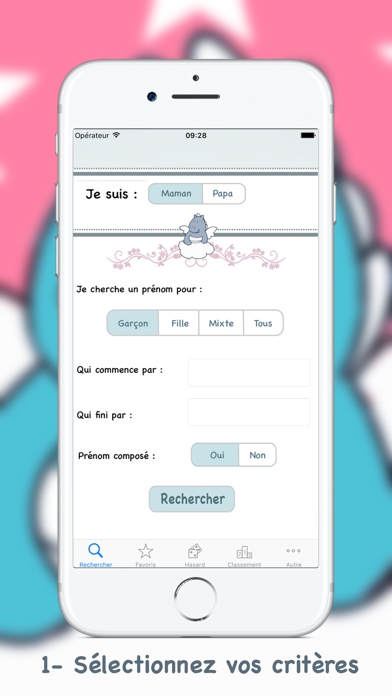 Screenshot #1 pour Voter le prénom de bébé