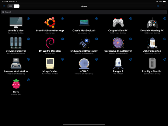 Jump Desktop (RDP, VNC, Fluid) iPad app afbeelding 1