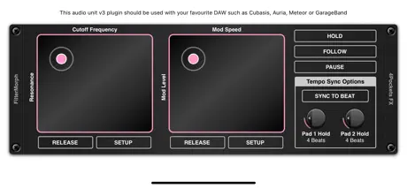 FilterMorph AUv3 Audio Plugin