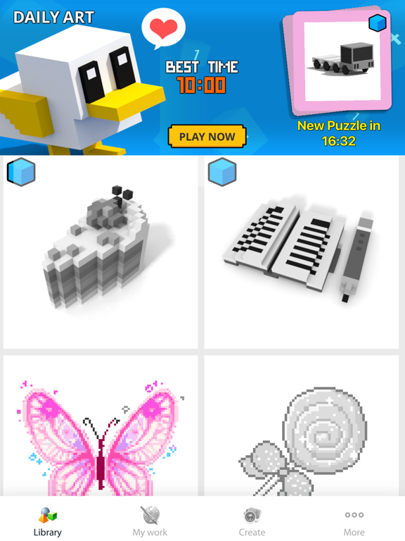Pixie Art 2D 3D Coloring iPad screenshot