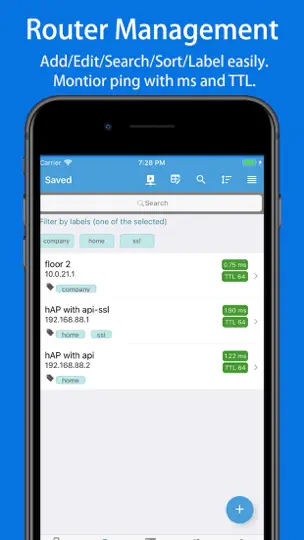 Screenshot von WinboxMobile - Router Admin auf dem iPhone 1