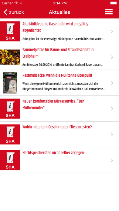 Screenshot #3 pour Abfallinfo SHA