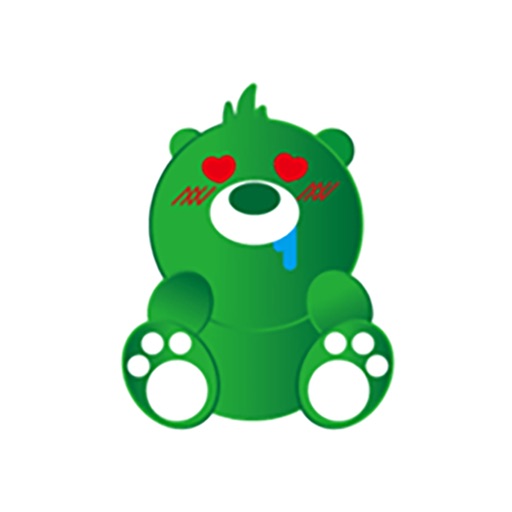 Beautiful green bear