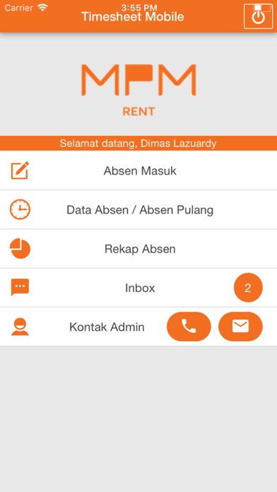 Screenshot #2 pour Timesheet Mobile