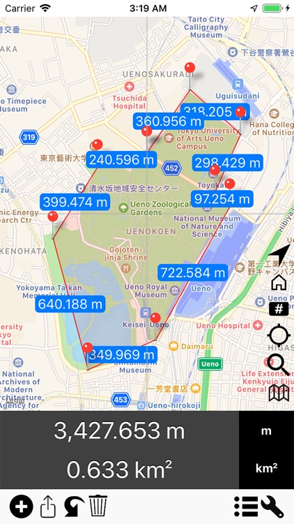 Area & Distance - Map Measure screenshot-3