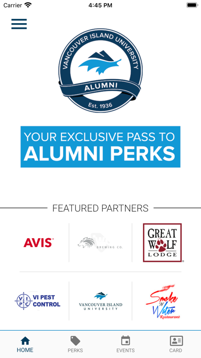 Screenshot #1 pour VIU Alumni Perks