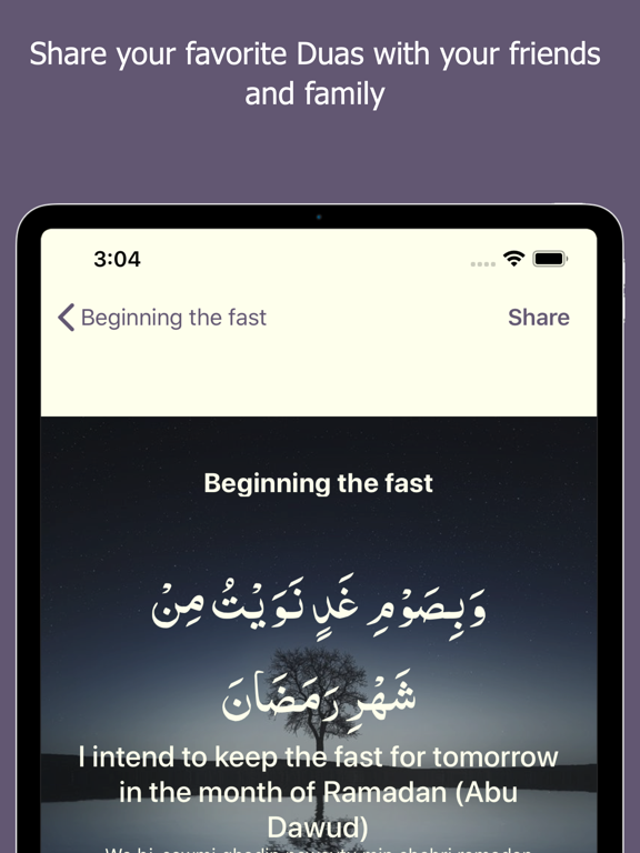 Daily Duas - Islamic Prayers iPad screenshot 5 - Reference app