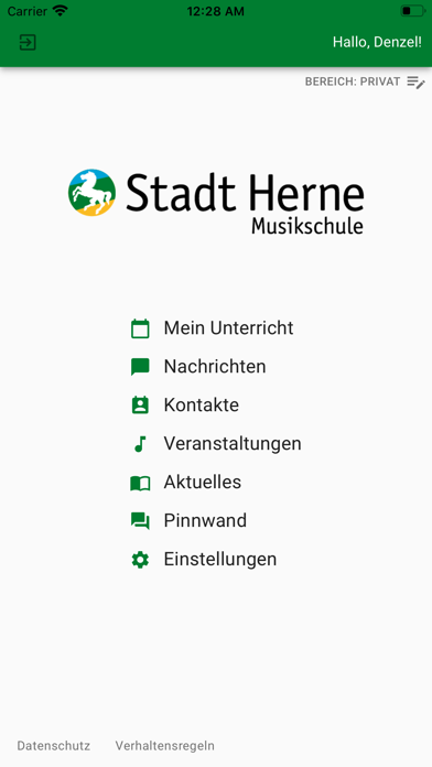 Musikschule Herne Screenshot