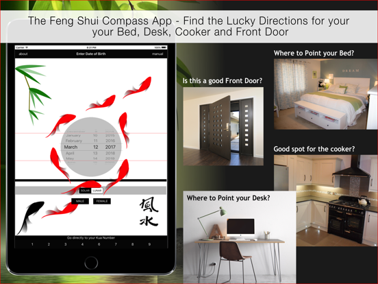 Feng Shui Kua Compass iPad app afbeelding 1
