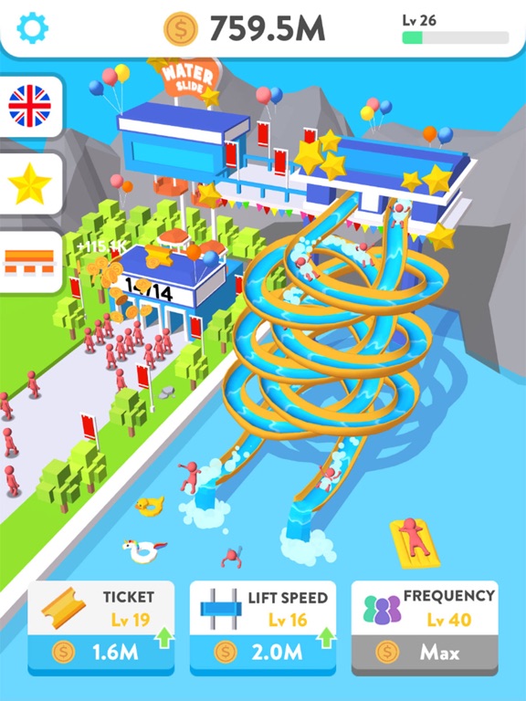 Idle Water Slide iPad screenshot 2 - Games app