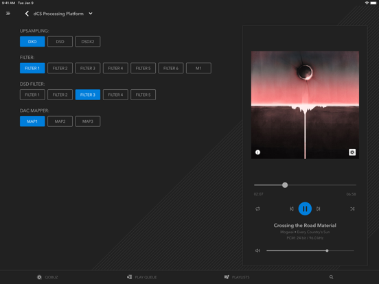 dCS Mosaic Control iPad screenshot 6 - Utilities app