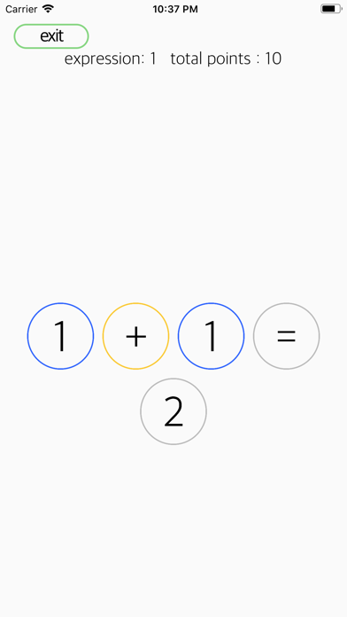 Screenshot #1 pour MathMate - expression puzzle