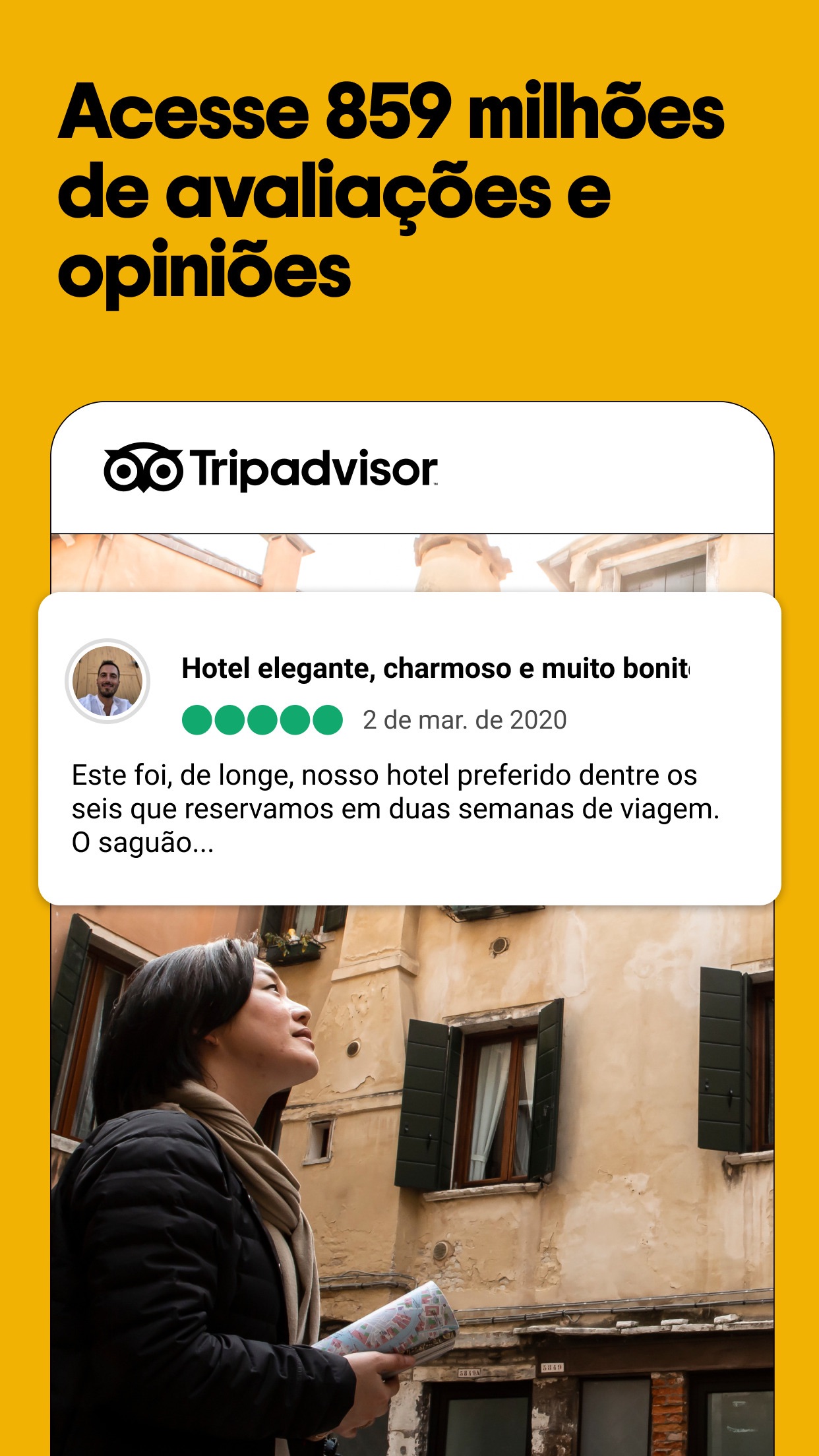 Screenshot do app Tripadvisor Hotéis, Voos