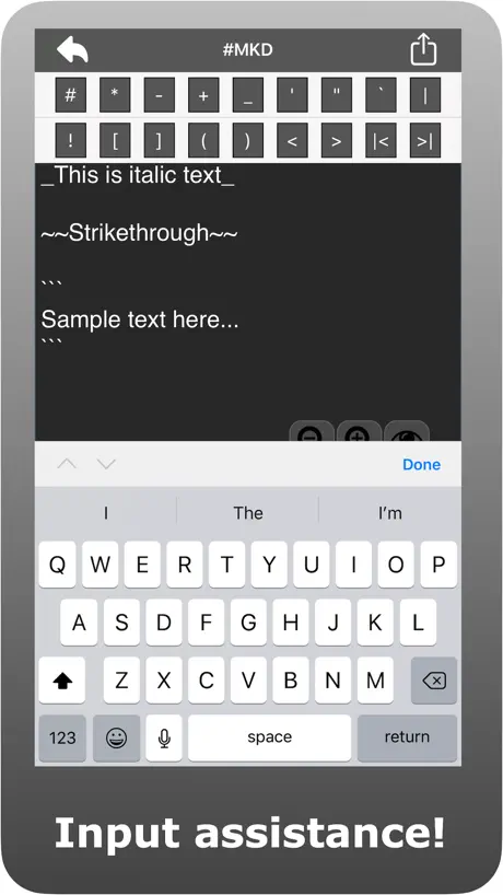 Markdown Editor - #MKD