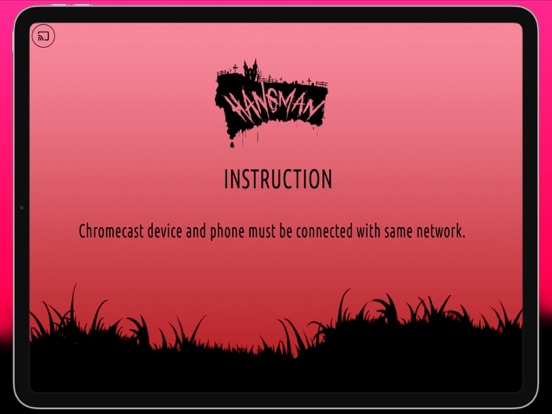 Hangman Cast Game iPad screenshot