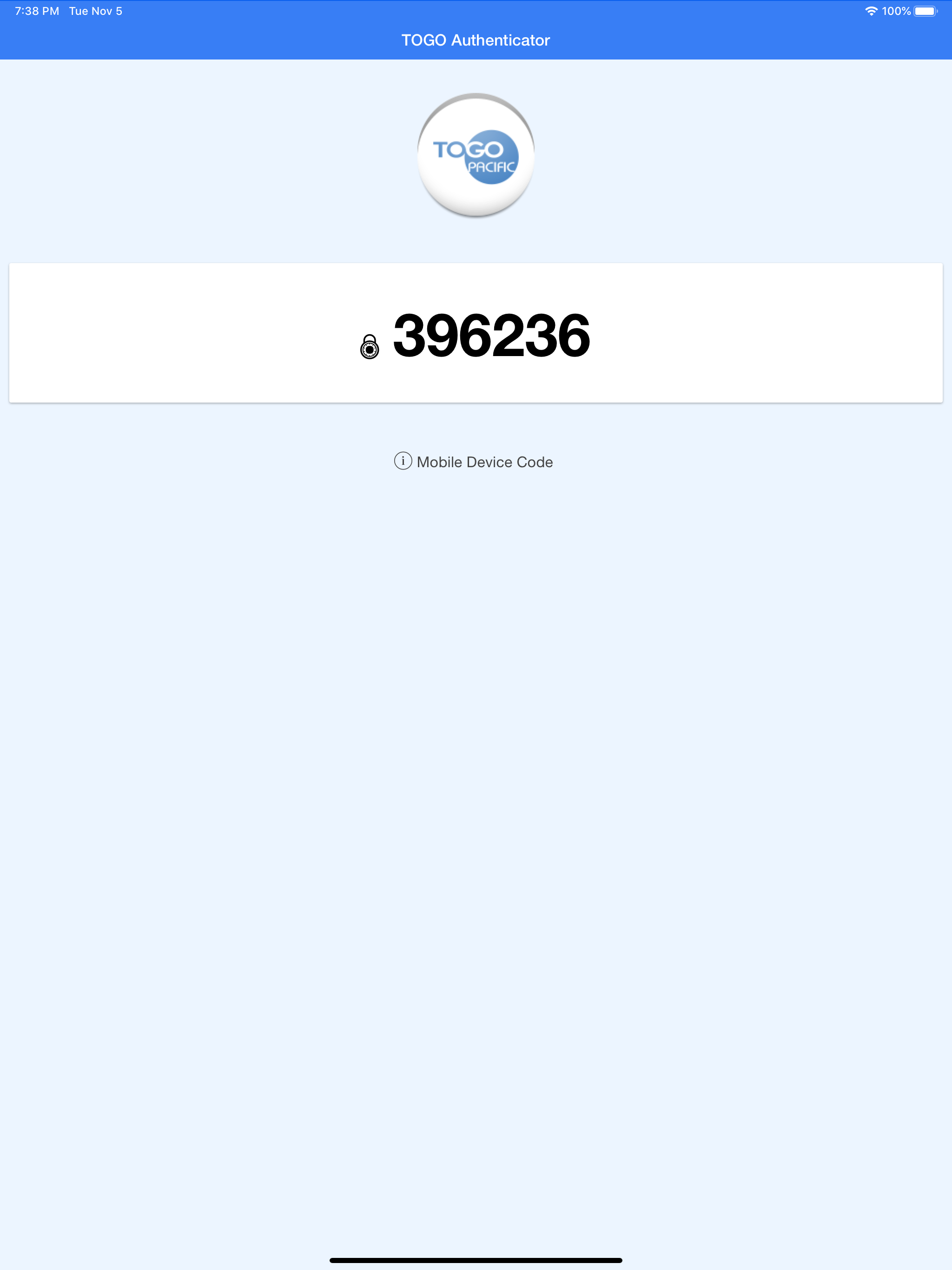 TOGO Authenticator screenshot 2