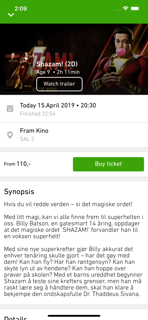 eBillett screenshot 2