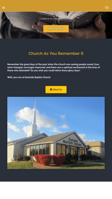 Eastside Baptist Church App Screenshot