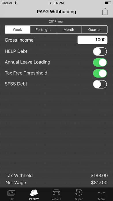 my Tax Calculator Australia screenshot 2