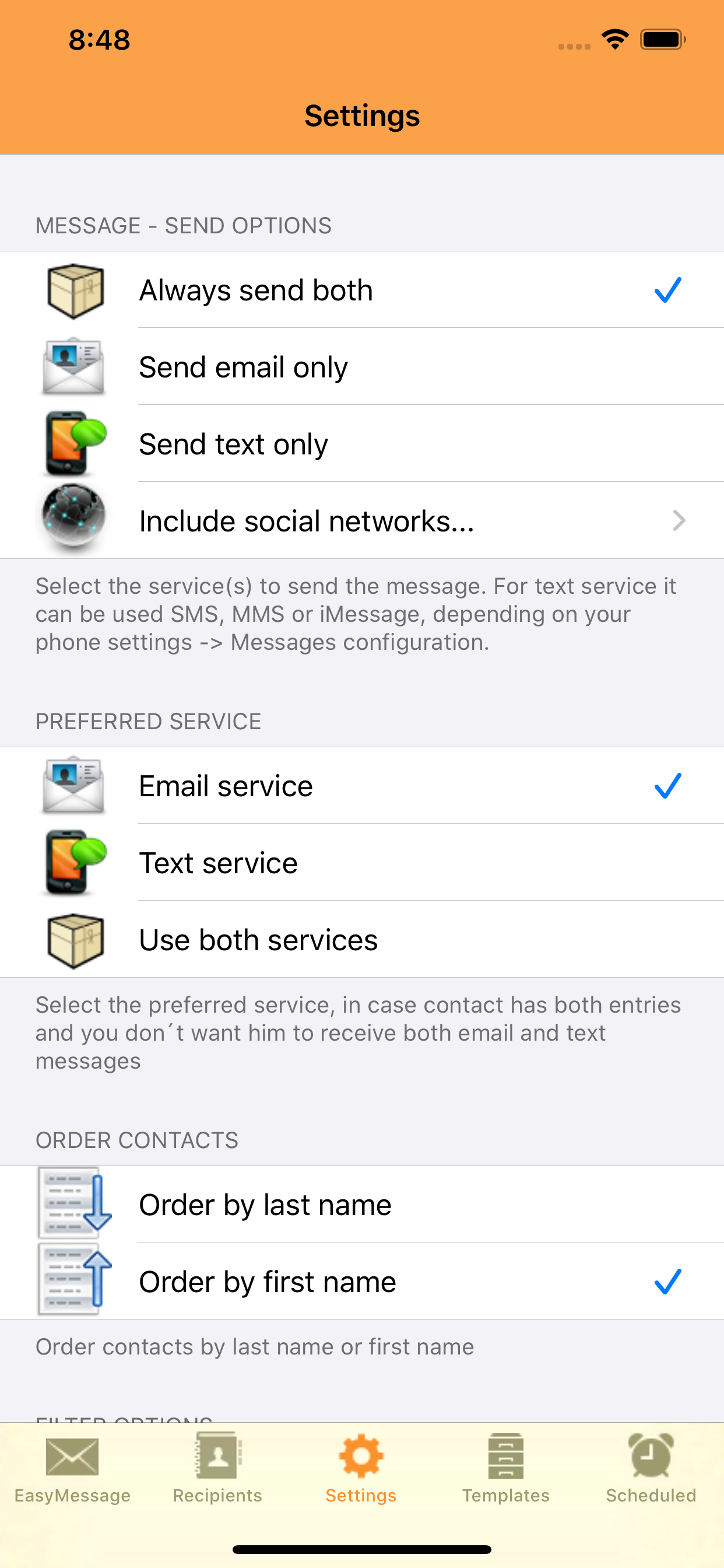 Easy Message - Group Mass Text screenshot 5