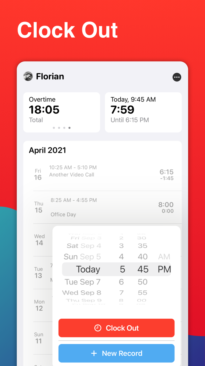 WorkTimes - Hours Tracker