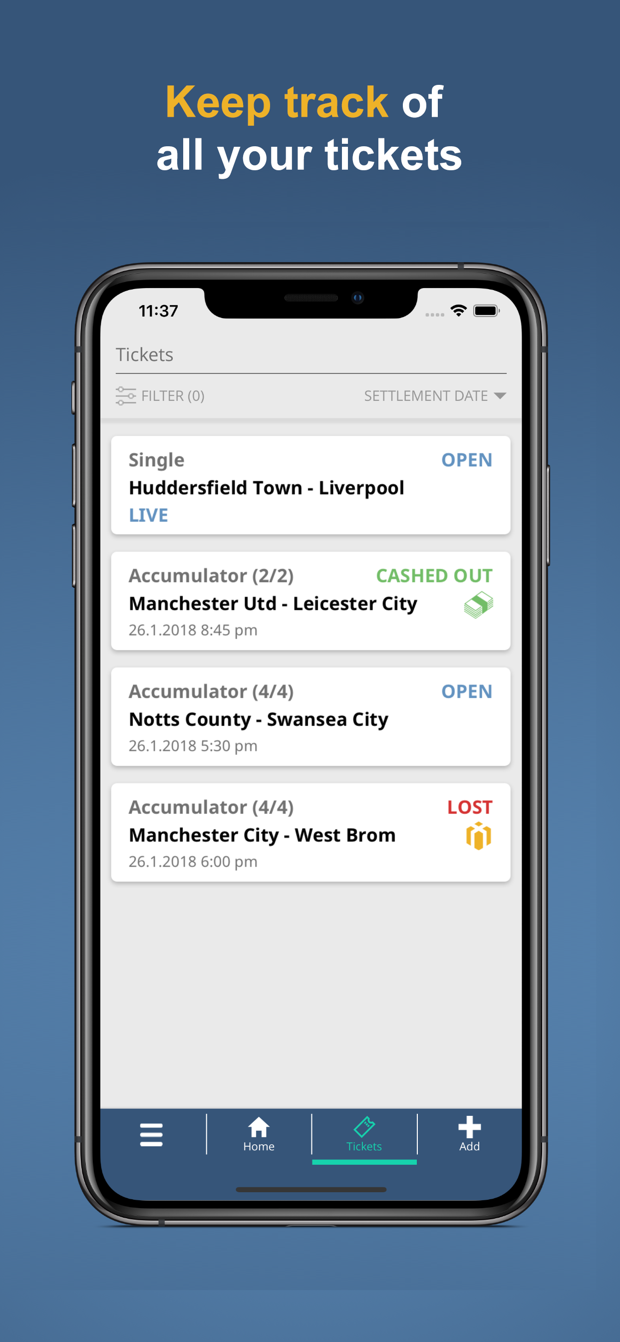 Tracksports Bet Tracker screenshot 3