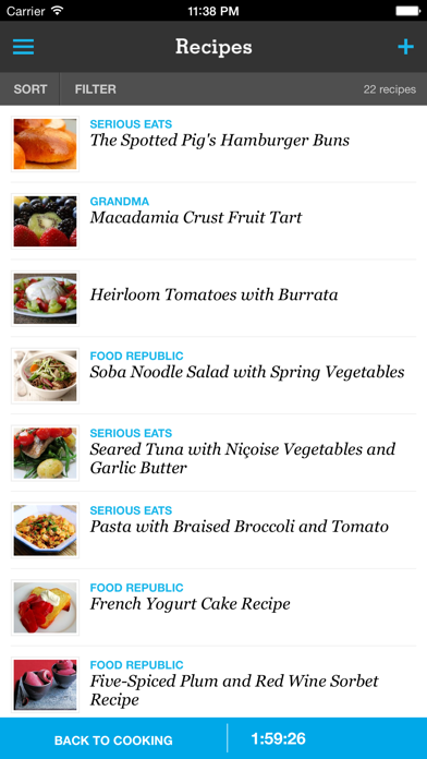 Pepperplate Cooking Planner Screenshot