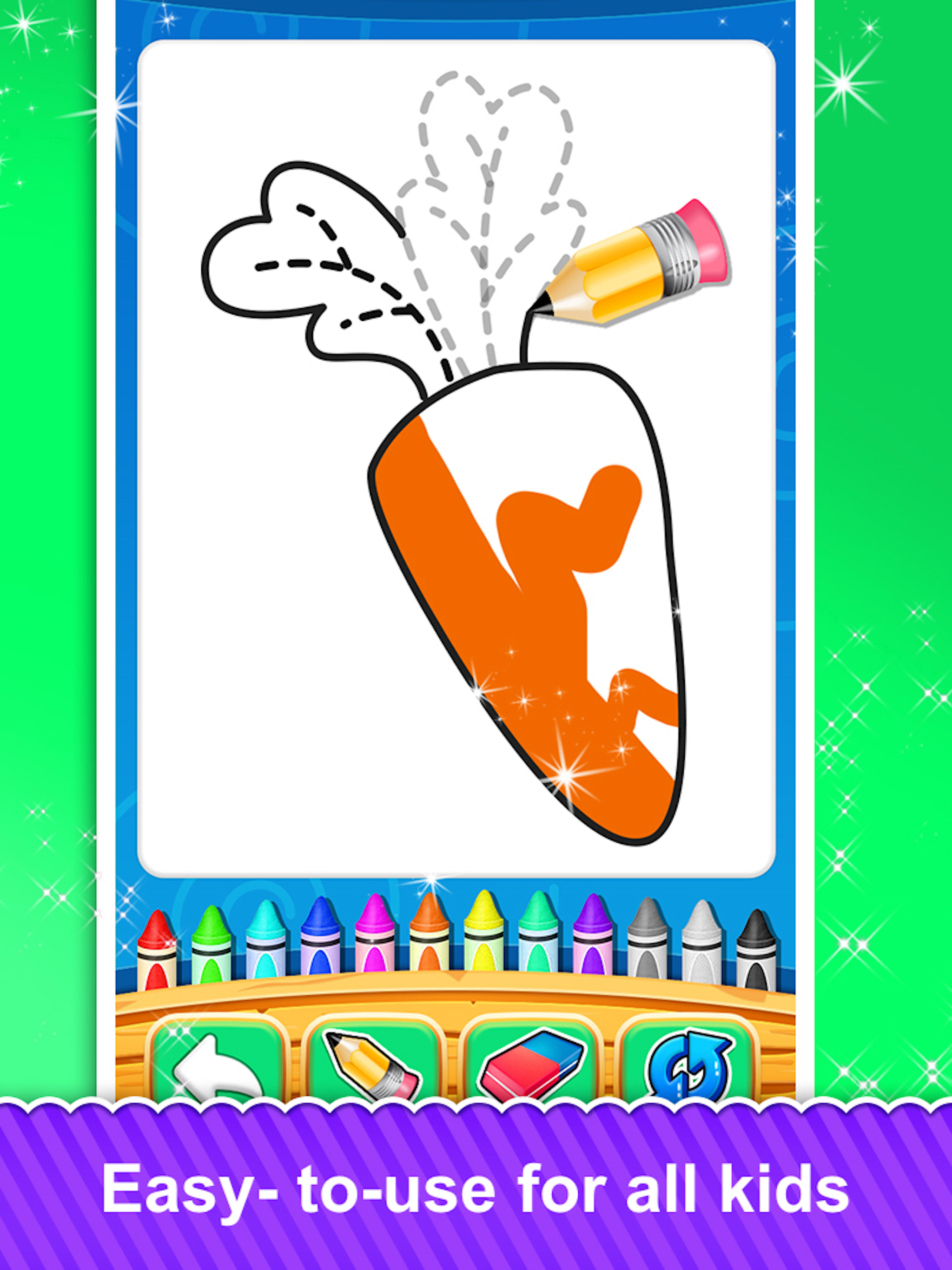 Fruits and Vegetable Coloring