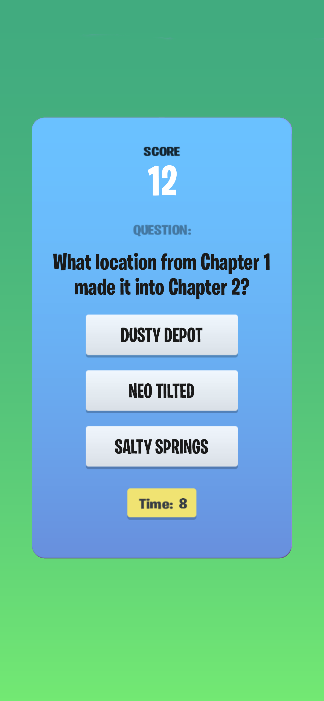 Quiz for Fortnite!