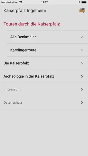 Kaiserpfalz Ingelheim App screenshot 1