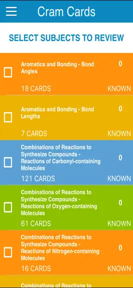 Game screenshot OAT Organic Chem Cram Cards hack