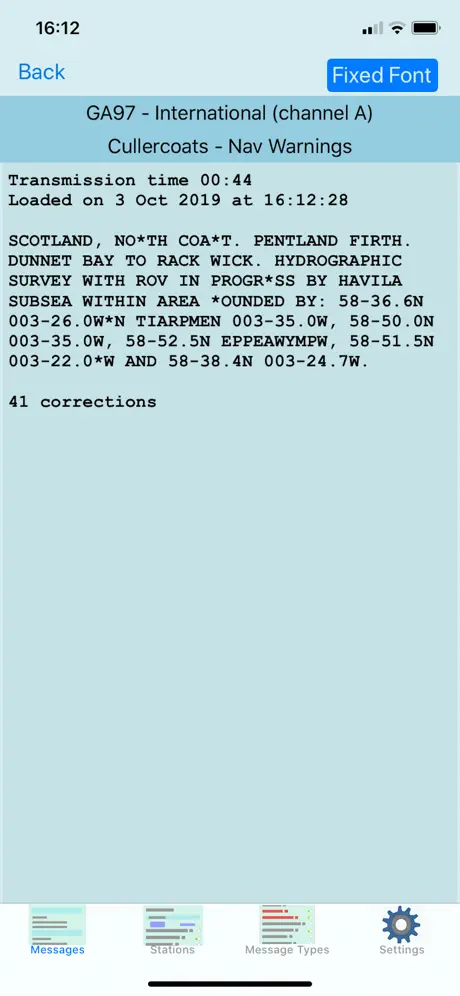 NASA Navtex Viewer
